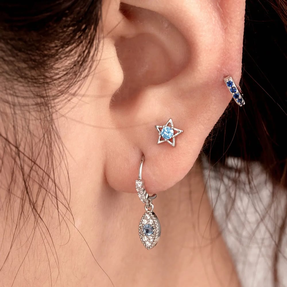 1 Piece Simple Series Simple Geometric Copper No Plating Material Zircon Women Stud Earrings h5Picture2